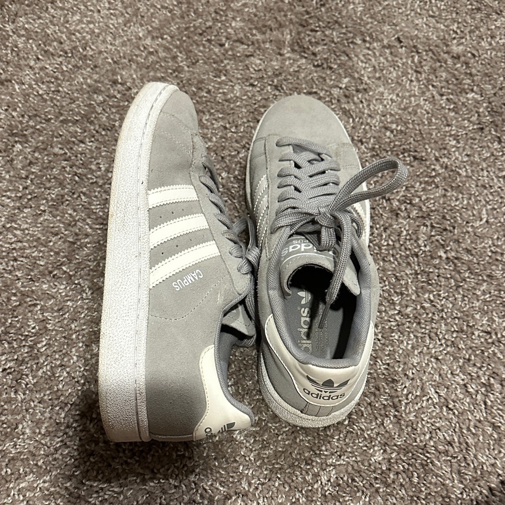 Adidas Campus Sneakers in Gray and White